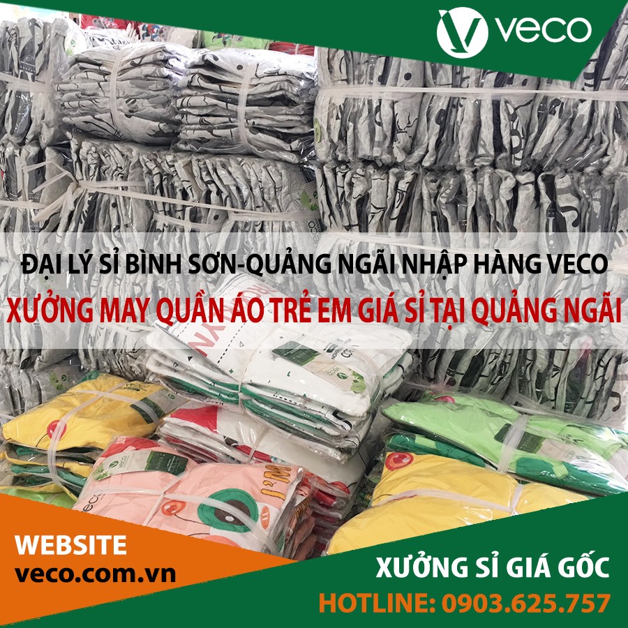 Veco-Xưởng may quần áo trẻ em giá sỉ tại Quảng Ngãi